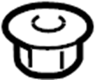 View W704350S438 Nut. Bumper. Cover. (Lower) Full-Sized Product Image