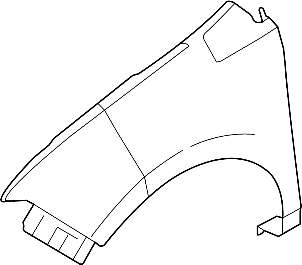View 7T4Z16005A Fender (Front) Full-Sized Product Image