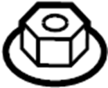 View W716006S439 Clip. Nut. Retainer. Plate. Cover. (Rear, Lower) Full-Sized Product Image