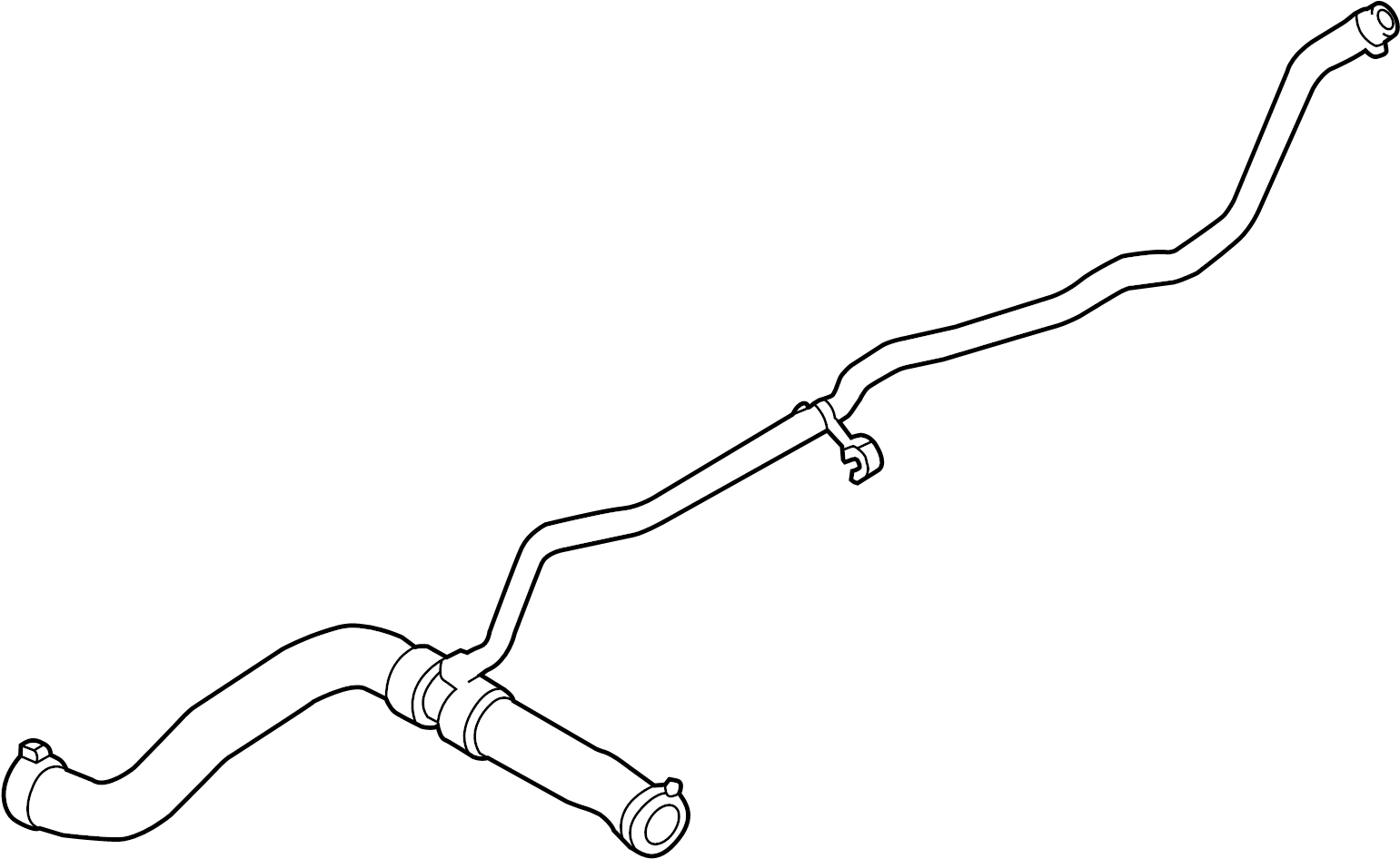 View DT4Z8260A Radiator Coolant Hose (Upper, Lower) Full-Sized Product Image