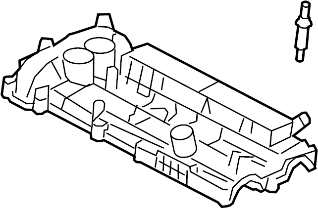 View CJ5Z6582A Engine Valve Cover Full-Sized Product Image
