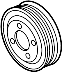View FT4Z8509B Engine Water Pump Pulley Full-Sized Product Image