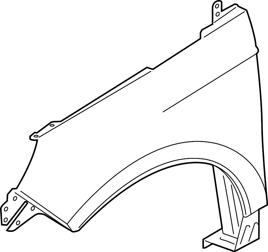 View GT4Z16005A Fender (Front) Full-Sized Product Image