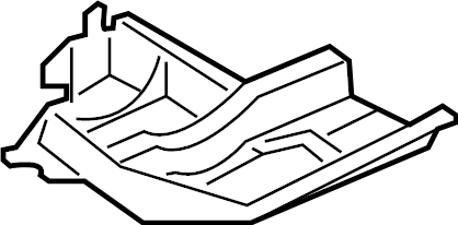 View F2GZ5A099A Frame Side Member Reinforcement Bracket (Lower) Full-Sized Product Image