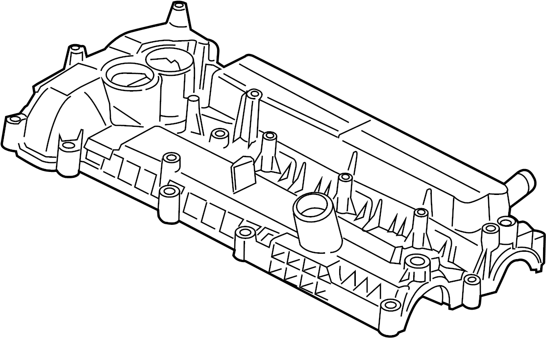 View CJ5Z6582B Engine Valve Cover Full-Sized Product Image