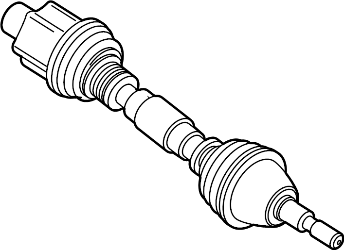 View K2GZ3B436Y CV Axle Assembly (Front) Full-Sized Product Image