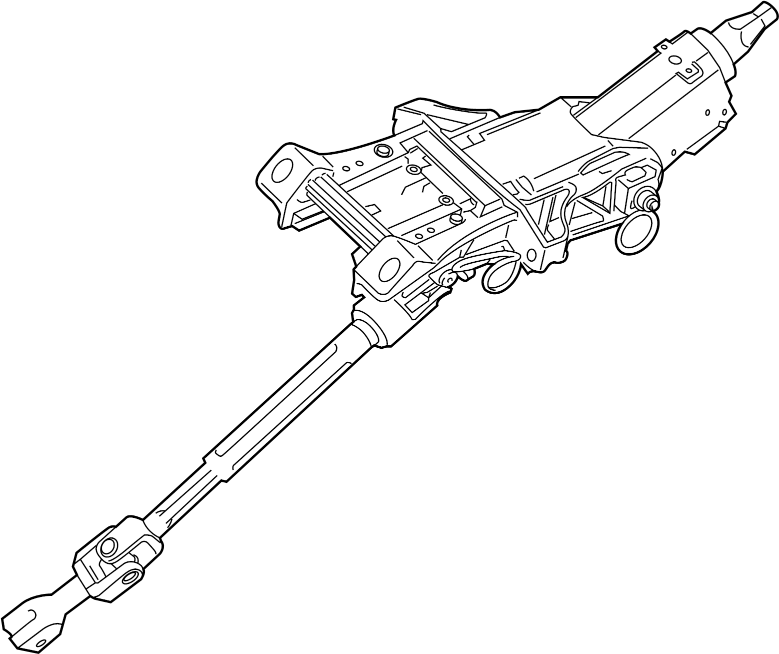 View F2GZ3C529AB Steering Column Full-Sized Product Image