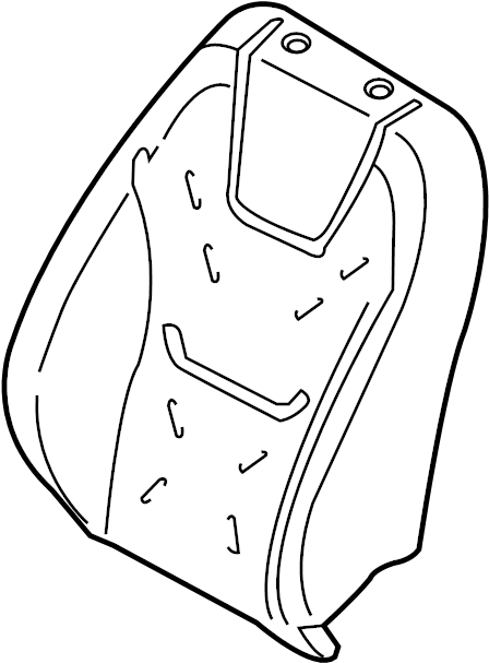View FT4Z5864811P Seat Back Cushion (Front) Full-Sized Product Image