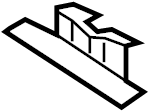 View FT4Z58502P74A Sunroof Frame Bracket (Rear) Full-Sized Product Image