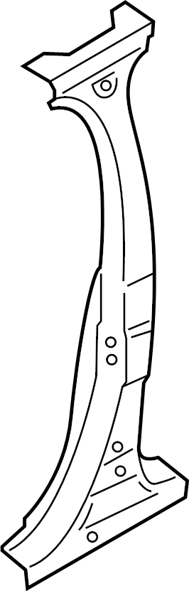 View FT4Z5824301A Body B-Pillar Reinforcement (Front, Rear, Upper) Full-Sized Product Image