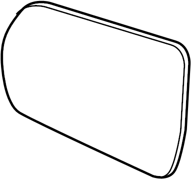 View FT4Z17K707B Glass Assembly - Rear View Outer MI. (Rear) Full-Sized Product Image