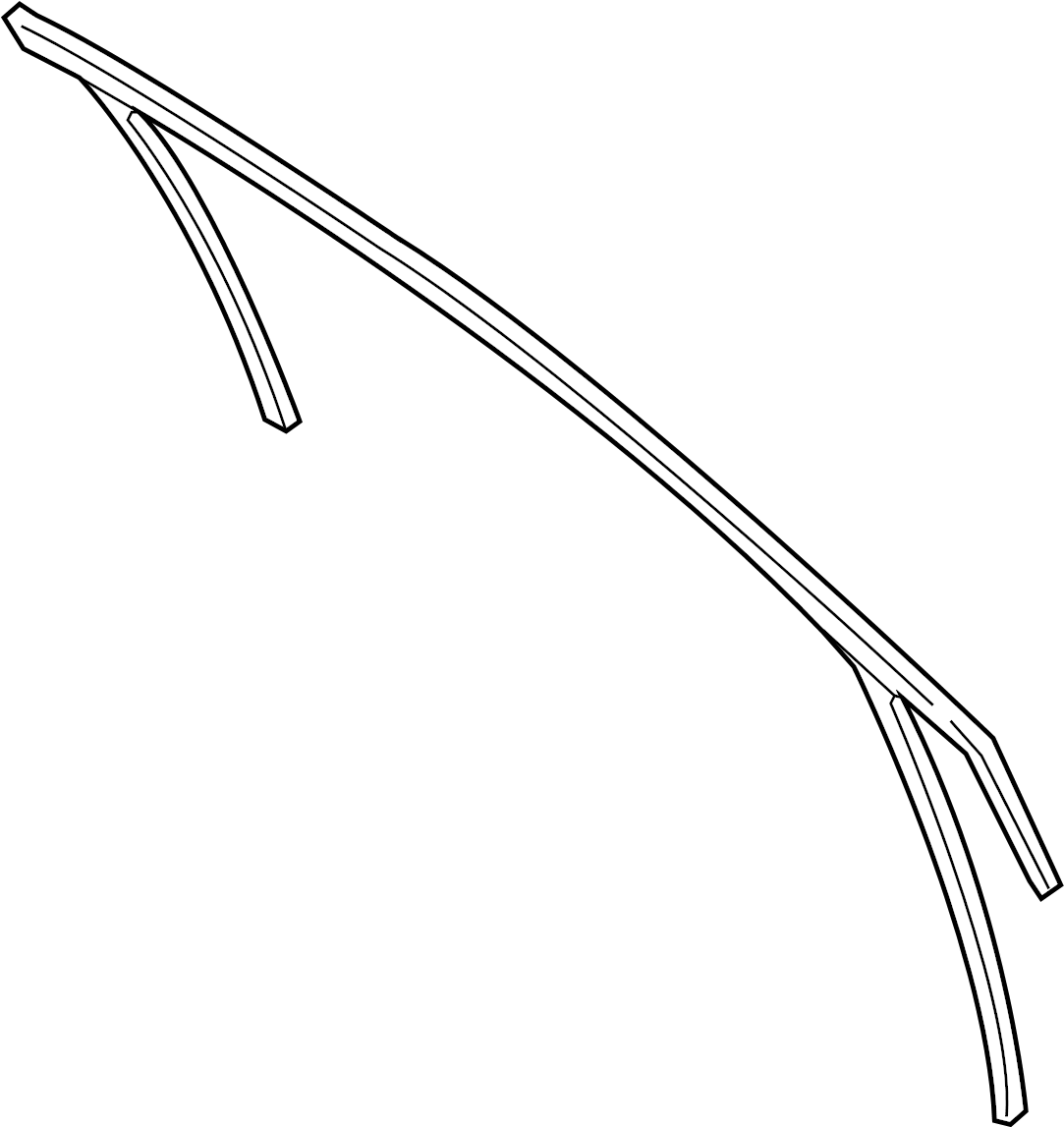 View FT4Z5821596D Window Channel (Front, Upper) Full-Sized Product Image