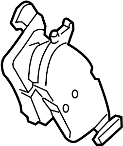 View K2GZ2200A Disc Brake Pad Set (Rear) Full-Sized Product Image