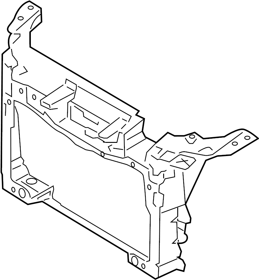 View 8A8Z16138A Radiator Support Panel (Front, Upper, Lower) Full-Sized Product Image