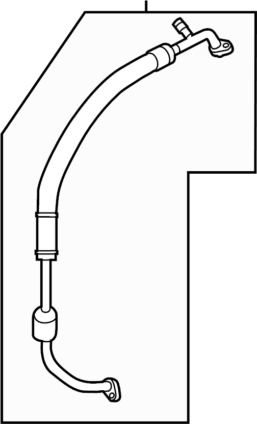 View DE9Z19867B A/C Refrigerant Suction Hose Full-Sized Product Image