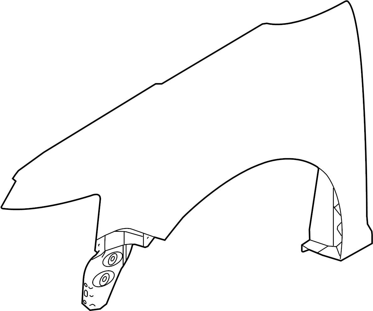 View BA8Z16006A Fender (Front) Full-Sized Product Image