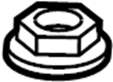 View W701694S441 Nut. Headlight. Battery. Hold. Down.  Full-Sized Product Image