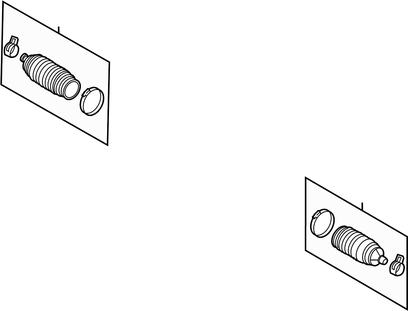 View GG1Z3332A Rack and Pinion Bellows Kit Full-Sized Product Image