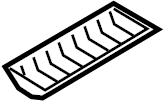 View 8A8Z74045G34BA Console Mat (Front, Rear) Full-Sized Product Image