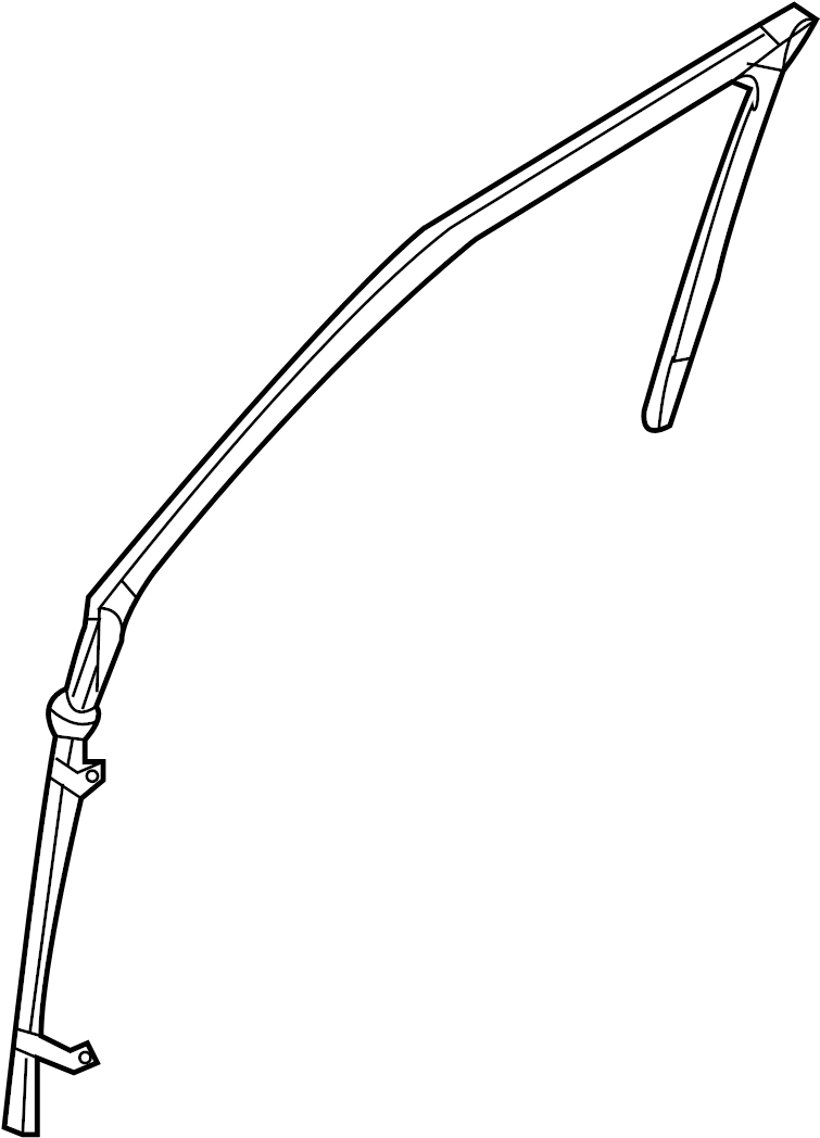 View 8A8Z7421597A Window Channel (Front, Upper) Full-Sized Product Image