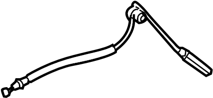 View 8A8Z74221A00B Door Latch Cable Full-Sized Product Image