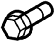 View W715567S439 Door Hinge Bolt (Upper, Lower) Full-Sized Product Image