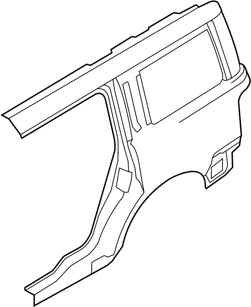 View 8A8Z7427841A Quarter Panel (Rear, Lower) Full-Sized Product Image