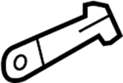 View 8A8Z00817B Quarter Panel Molding Clip Full-Sized Product Image