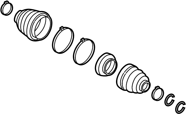 View 8G1Z3A331B CV Joint Boot Kit Full-Sized Product Image