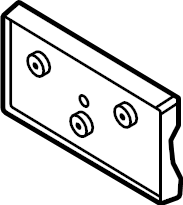 View LK9Z17A385AA License Plate Bracket Full-Sized Product Image
