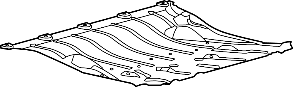 View LK9Z6775A Radiator Support Splash Shield (Front, Lower) Full-Sized Product Image