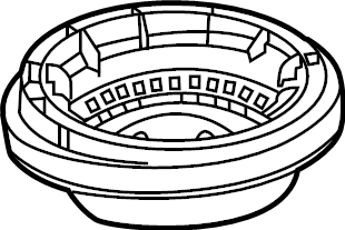 View LX6Z18198E Suspension Strut Bearing (Front, Upper) Full-Sized Product Image