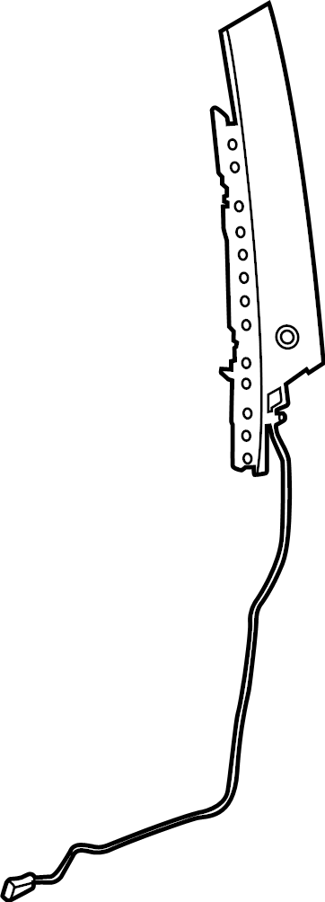 View LJ8Z5820554BC Door Applique (Rear, Upper) Full-Sized Product Image