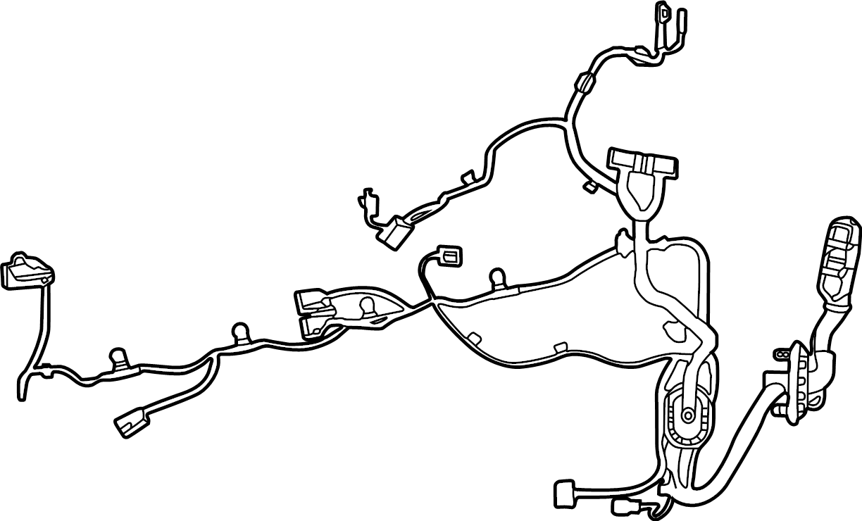 View LJ8Z14630D Door Wiring Harness Full-Sized Product Image