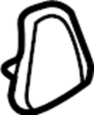 View LJ8Z5840455AA Seat Belt Guide (Rear) Full-Sized Product Image