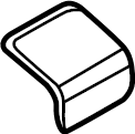 View LJ8Z5860221DA Seat Belt Guide Cap Full-Sized Product Image
