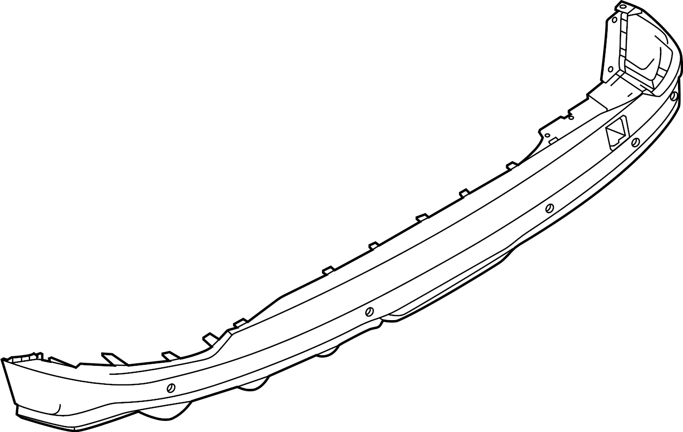View LJ8Z17F819AAPTM Bumper Cover (Rear, Upper, Lower) Full-Sized Product Image