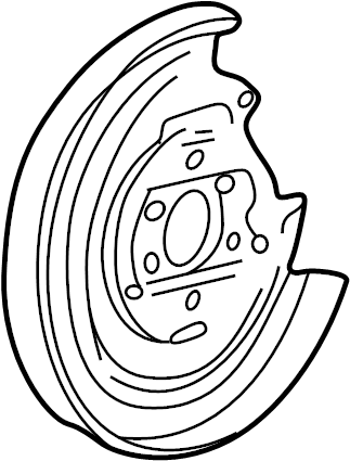 View 2L1Z2C029AA Brake Backing Plate Full-Sized Product Image