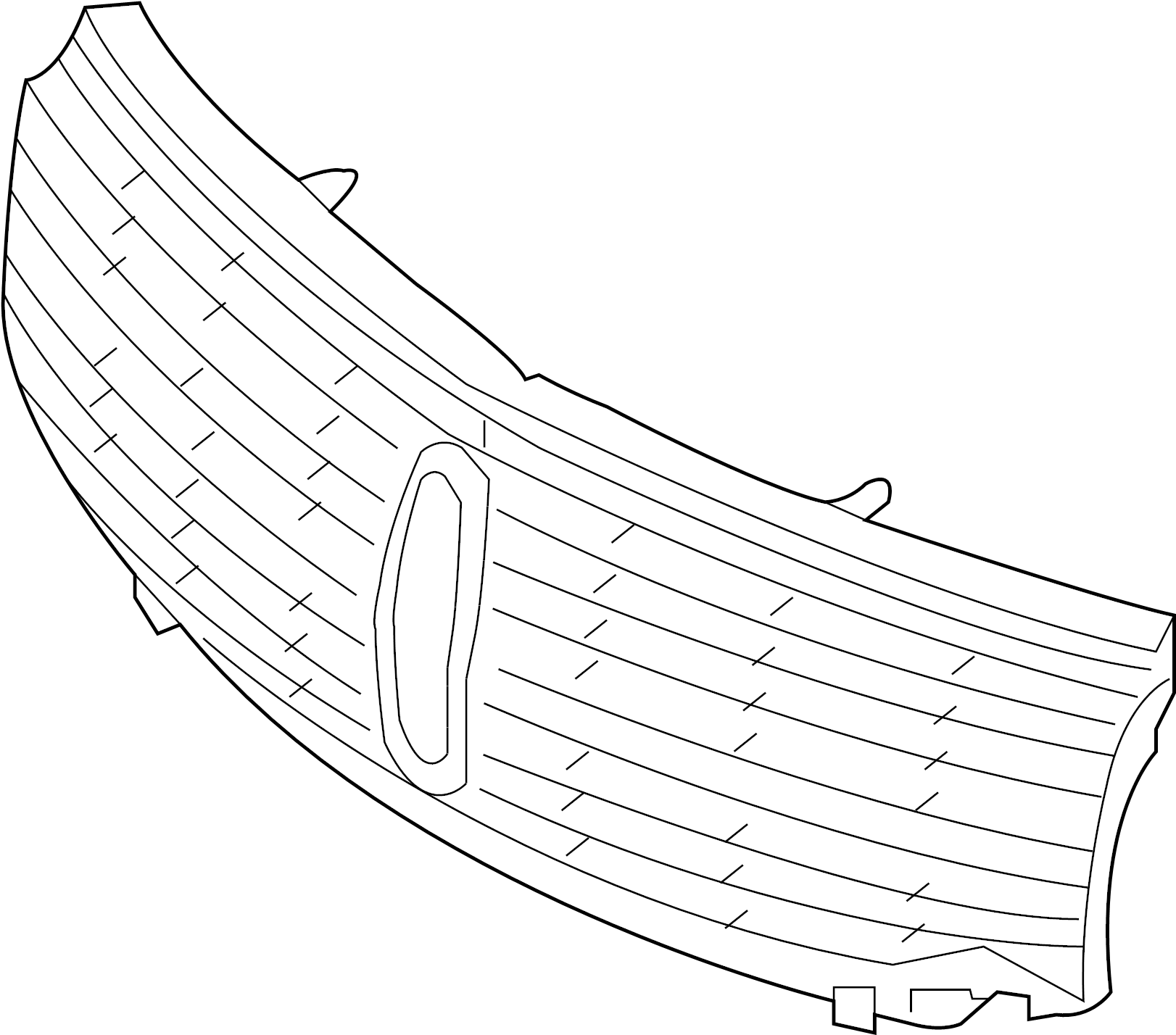 View 7L7Z8200A Grille (Upper) Full-Sized Product Image