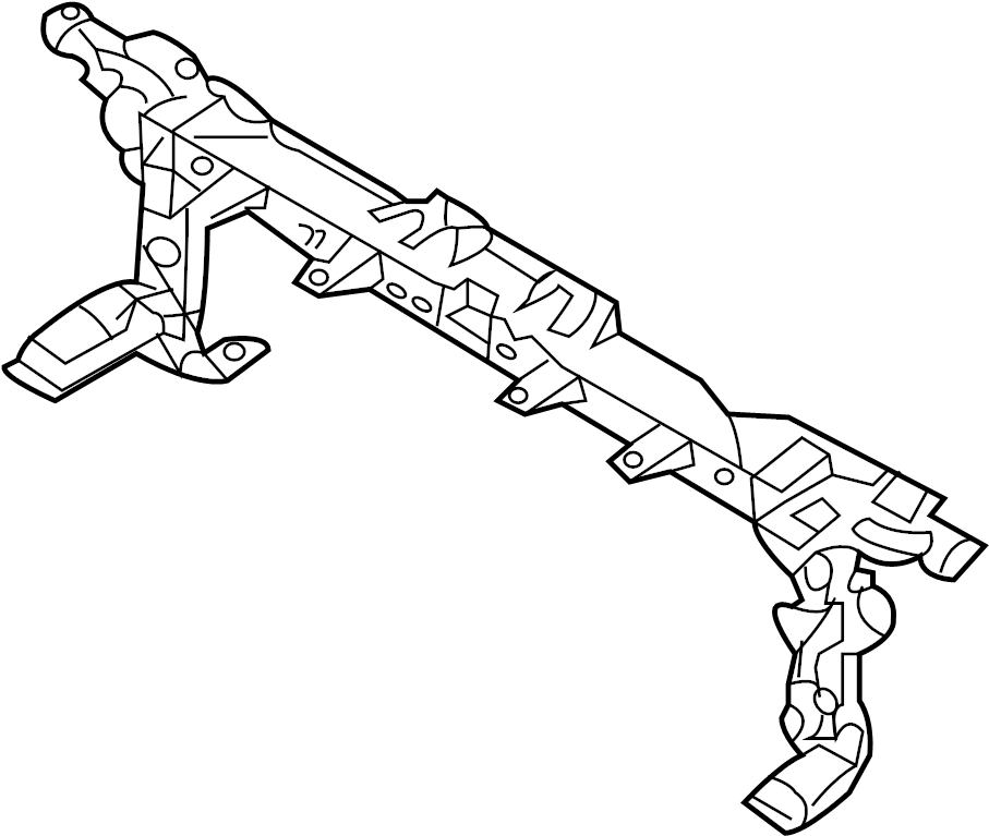 View 9L1Z16138A Radiator Support Tie Bar (Front, Upper) Full-Sized Product Image
