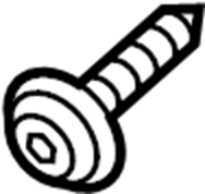 View N807014S307 Striker. SCREW. Latch. Bolt. Plate. Hood.  Full-Sized Product Image