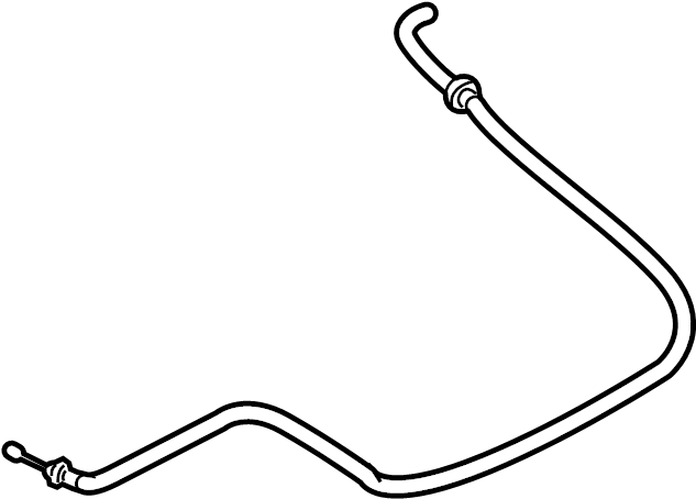 View 7L1Z16916B Hood Release Cable Full-Sized Product Image