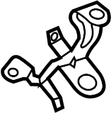 View BL3Z9647B Engine Air Intake Hose Bracket Full-Sized Product Image