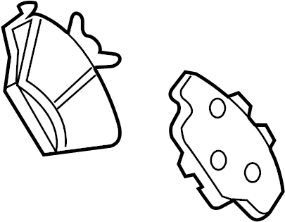 View FL1Z2001E Disc Brake Pad Set (Front) Full-Sized Product Image