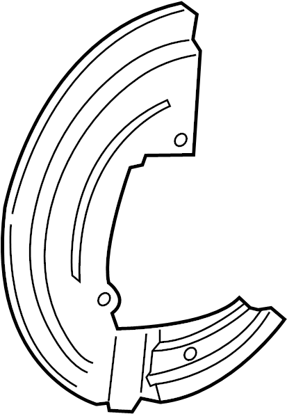 View JL3Z2K004A Brake Dust Shield Full-Sized Product Image