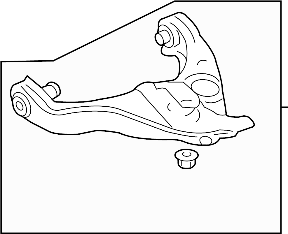 View 9L3Z3078A Suspension Control Arm (Front, Lower) Full-Sized Product Image