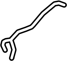 View 7L1Z17A605A Windshield Washer Hose (Lower) Full-Sized Product Image