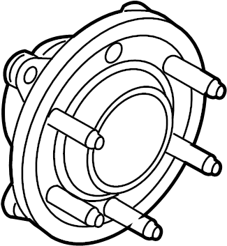 View FL1Z1109B Wheel Bearing and Hub Assembly Full-Sized Product Image