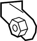 View W711481S900 Suspension Control Arm Nut (Rear, Lower) Full-Sized Product Image