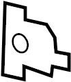 View W711495S900 Nut. Arm. Lock. Control. Cntl. (Rear, Upper) Full-Sized Product Image
